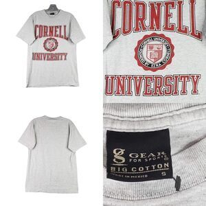 Cornell University Tee Shirt Size Small Gray Pullover College Graphic Logo
